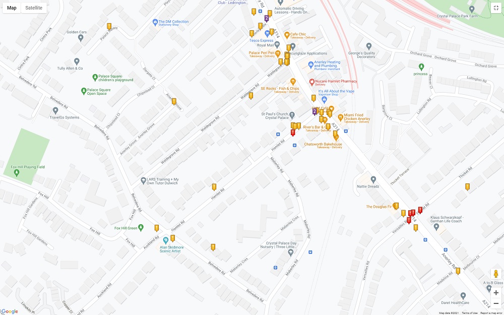 CrashMap collisions in Crystal Palace